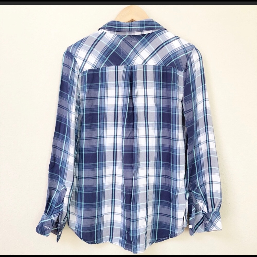 Blue Plaid Rails Button Down Shirt - Picture 4 of 4